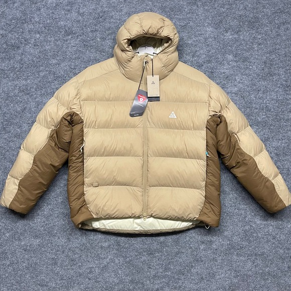 Nike ACG Other - Nike ACG Lunar Lake Jacket Mens XL Tan Brown Therma-FIT ADV Puffer Packable